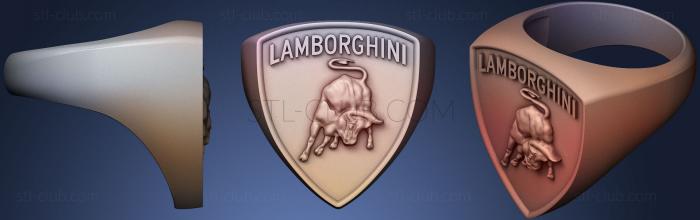3D мадэль Кольцо Lamborghini (STL)